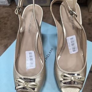 Antonio Melani Gold Women's Slingback Shoes